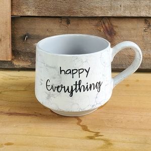 Happy everything marble large mug